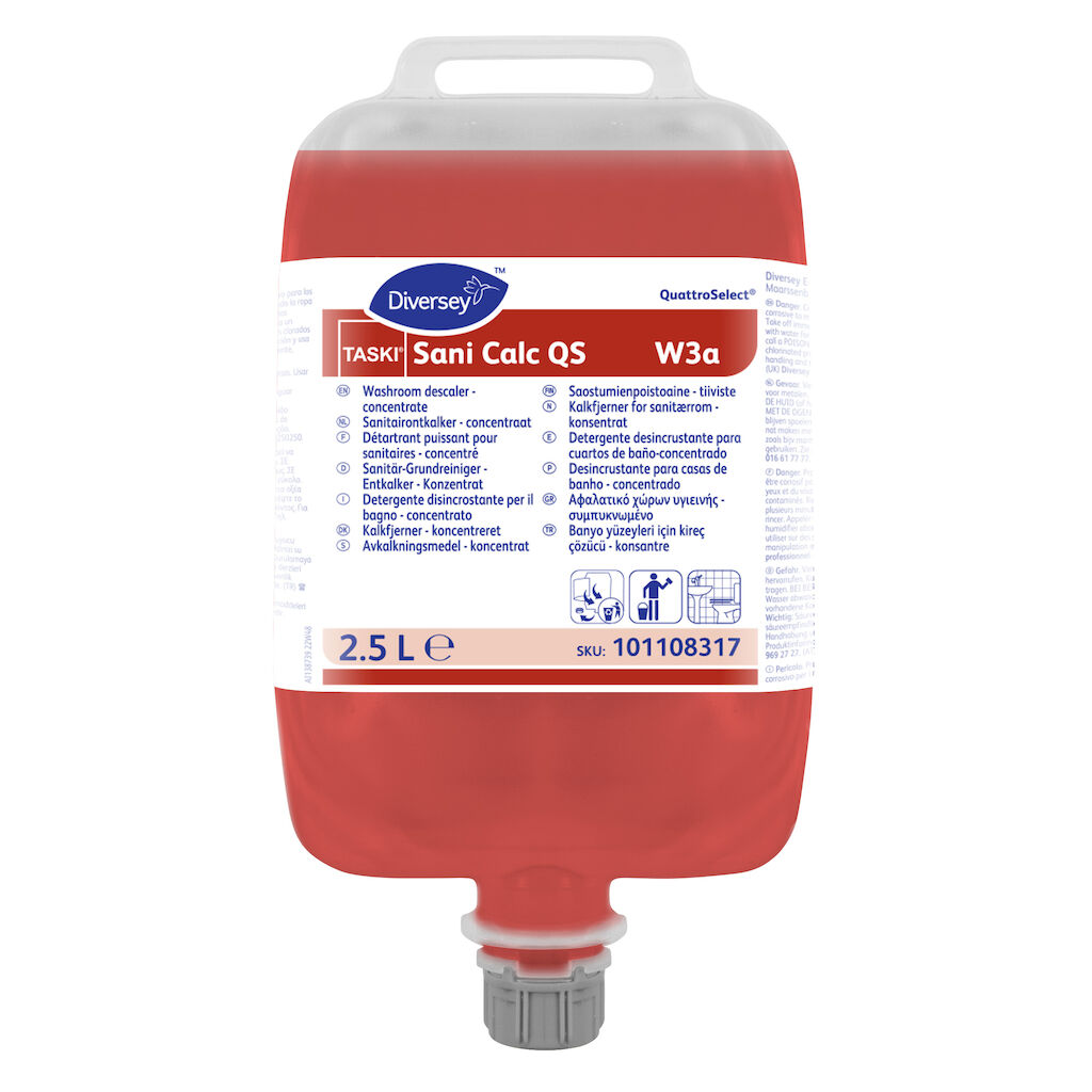 TASKI Sani Calc QS W3a 2x2.5L - Disincrostante per il bagno in QuattroSelect®